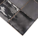 Black 4x4 Glossy Square Ceramic Tile (50 pack, 5.38 sq ft/case)