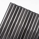 Black 0.5x8 Ceramic Glossy Pencil Tile Trim (10 pack, 0.3 sq ft/case)