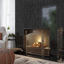 Black 4x4 Glossy Square Ceramic Tile (50 pack, 5.38 sq ft/case)