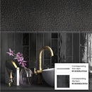 Black 0.5x8 Ceramic Glossy Pencil Tile Trim (10 pack, 0.3 sq ft/case)
