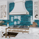 Teal Green 2.6x16 Glossy Ceramic Subway Tile (38 pack, 10.76 sq ft/case) - Sample