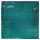 Teal Green 4x4 Glossy Square Ceramic Tile (60 pack, 6.46 sq ft/case) - Sample