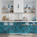 Teal Green 4x4 Glossy Square Ceramic Tile (60 pack, 6.46 sq ft/case) - Sample