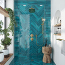 Teal Green 2.6x16 Glossy Ceramic Subway Tile (38 pack, 10.76 sq ft/case)