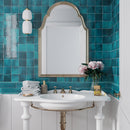 Teal Green 4x4 Glossy Square Ceramic Tile (60 pack, 6.46 sq ft/case)