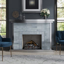 Benjamin Moore Smoke 0.5x8 Glossy Ceramic Pencil Tile Trim (10 pack, 0.3 sq ft/case) - Sample