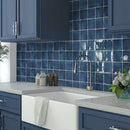 Navy Blue 4x4 Glossy Square Ceramic Tile (60 pack, 6.48 sq ft/case)