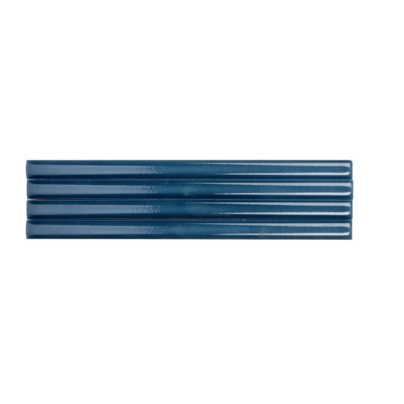 Navy Blue 0.5x8 Glossy Ceramic Pencil Tile Trim (10 pack, 0.3 sq ft/case), photo 4 of 8