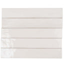 Ivory White 2.6x16 Glossy Ceramic Subway Tile (38 pack, 10.76 sq ft/case) - Sample
