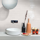 Ivory White 2.6x16 Glossy Ceramic Subway Tile (38 pack, 10.76 sq ft/case) - Sample