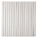 Ivory White 0.5x8 Glossy Ceramic Pencil Tile Trim (10 pack, 0.3 sq ft/case)