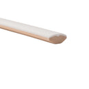 Ivory White 0.5x8 Glossy Ceramic Pencil Tile Trim (10 pack, 0.3 sq ft/case) - Sample