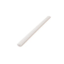 Ivory White 0.5x8 Glossy Ceramic Pencil Tile Trim (10 pack, 0.3 sq ft/case)