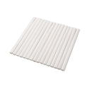 Ivory White 0.5x8 Glossy Ceramic Pencil Tile Trim (10 pack, 0.3 sq ft/case)