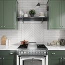 Ivory White 2.6x16 Glossy Ceramic Subway Tile (38 pack, 10.76 sq ft/case)