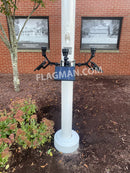 Extreme Commercial Solar Flagpole Light CREE by Flagman of America