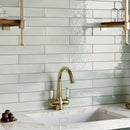 Tea Green 2.6x16 Glossy Ceramic Subway Tile (38 pack, 10.76 sq ft/case)
