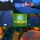 CRG30 DC12V Low Voltage In Ground RGB or WW LED Aluminum Brick Paver Light Square IP67 Waterproof