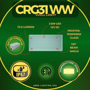 CRG31 DC12V Low Voltage In Ground RGB or WW LED Brick Paver Light Rectangle IP67 Waterproof