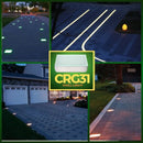 CRG31 DC12V Low Voltage In Ground RGB or WW LED Brick Paver Light Rectangle IP67 Waterproof