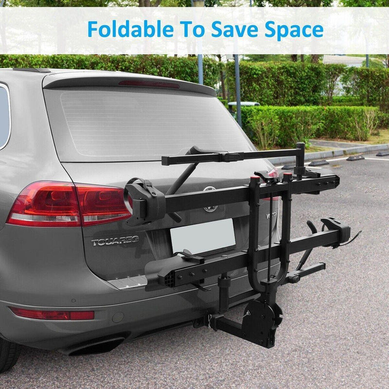 2 Bike Carrier Rack Hitch Mount Tilt Down Design Load 132LB for Car SUV