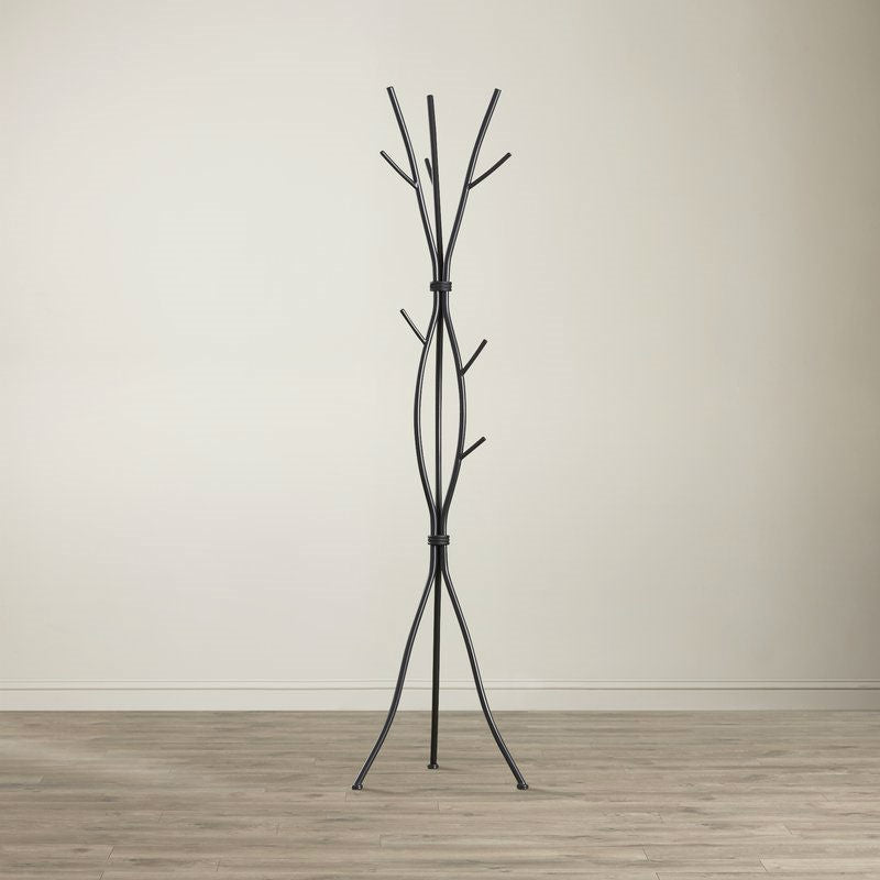 Metal Tree Branch Style Coat Rack with Multiple Hooks in Black, photo 3 of 5
