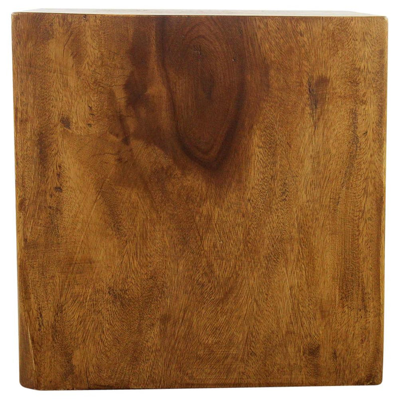 Haussmann® Wood Cube Table 18 in SQ x 18 in High Hollow inside Oak Oil