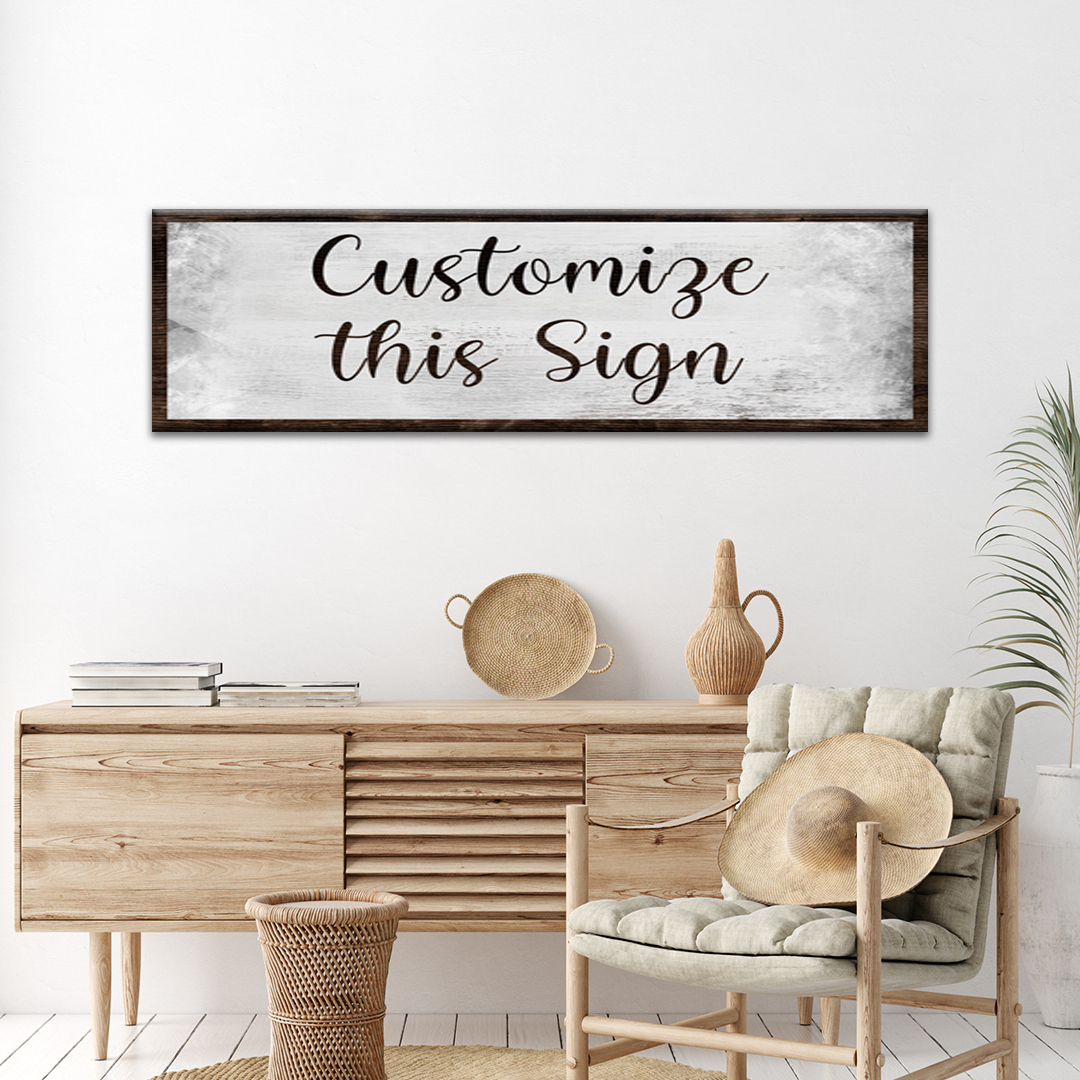Custom Rustic Canvas Sign, photo 8 of 8