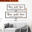 Upgrade Your 16x48 Inches 'Custom Quote' (Style 2) Canvas To 20x60 Inches by Tailored Canvases