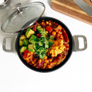 CXD DOU Ceramic Nonstick Stock Pot with Glass Lid
