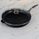 CXD DOU Ceramic Nonstick Fry Pan with Glass Lid