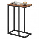 C-Shaped End Table Small Side Table with Sturdy Metal Frame by LJGDeals