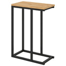 C-Shaped End Table Small Side Table with Sturdy Metal Frame by LJGDeals