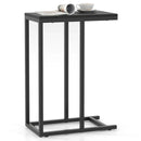 C-shaped End Table Slide Under Couch TV Tray for Coffee Laptop Tablet by LJGDeals