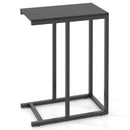 C-shaped End Table Slide Under Couch TV Tray for Coffee Laptop Tablet by LJGDeals