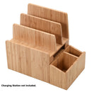 Bamboo Caddy Add-On for Charging Stations and Office Organizers by MobilevisionUS