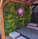 Country Fern Artificial Vertical Garden Green Wall Panel 40×40in 11 SQ FT – UV Resistant – Commercial Grade by Designer Plants USA