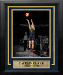 Caitlin Clark Shooting Action Indiana Fever 8" x 10" Framed WNBA Blackout Basketball Photo by Dynasty Sports & Framing