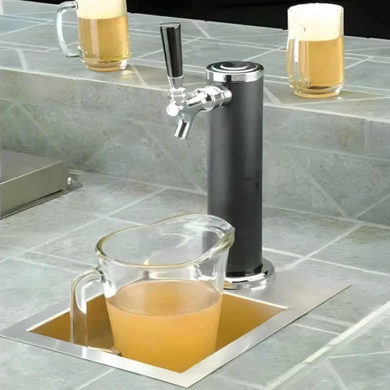Cal Flame 20-Inch 6.0 Cu. Ft. Single Tap Kegerator - BBQ09843B, installed in a room