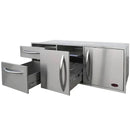 Cal Flame 52 Inch Door & Drawers Complete Utility Storage Set - BBQ07909