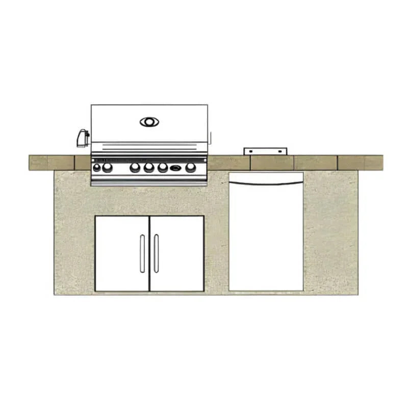Cal Flame Avalon Q 8 Ft. L-Shaped BBQ Grill Island - BBK820, photo 3 of 26