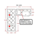 Cal Flame Carmel Q 8 Ft. L-Shaped Outdoor BBQ Kitchen Island - BBK870