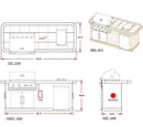 Cal Flame Bel Air Q 8 Ft. BBQ Grill Island - BBK810