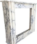 Calacatta Viola Marble Hand-Carved Fireplace Mantel Polished