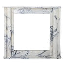 Calacatta Viola Marble Hand-Carved Fireplace Mantel Polished