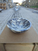 Calacatta Viola Oval White Purple Marble Handcarved Above Counter Vessel Bathroom Sink 14x18x5 Inch