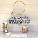GMStone Calacatta Viola Marble Wall-mount Vanity Sink 18x32 Ribbed
