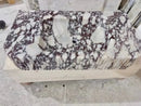GMStone Calacatta Viola Marble Wall-mount Vanity Sink 18x32 Ribbed