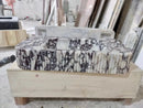 GMStone Calacatta Viola Marble Wall-mount Vanity Sink 18x32 Ribbed