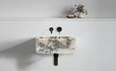 Handcrafted Calacatta Viola Marble Wall Mounted Sink 12x18